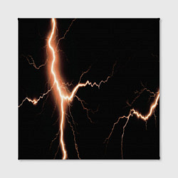 Холст квадратный Lightning orange, цвет: 3D-принт — фото 2