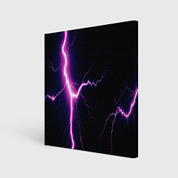 Картина квадратная Lightning purple