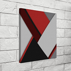 Холст квадратный Color black red grey, цвет: 3D-принт — фото 2