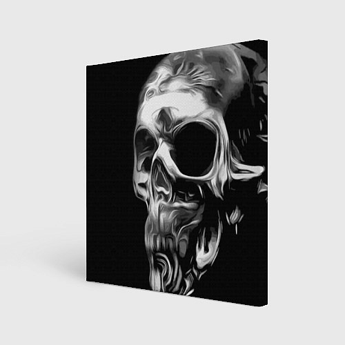 Картина квадратная Стилизованный череп / 3D-принт – фото 1