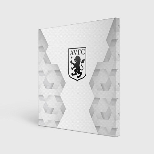 Картина квадратная Aston Villa white poly / 3D-принт – фото 1