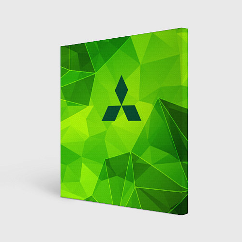Картина квадратная Mitsubishi green poly / 3D-принт – фото 1