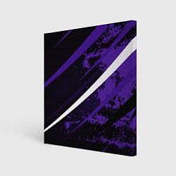 Картина квадратная Color black purple line