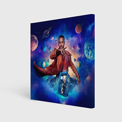 Холст квадратный Доктор Кто Шути Гатва, цвет: 3D-принт