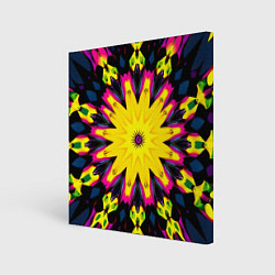 Холст квадратный Звездный калейдоскоп, цвет: 3D-принт
