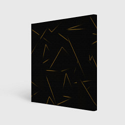 Холст квадратный Color yellow line, цвет: 3D-принт