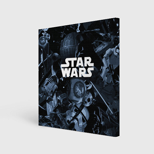 Картина квадратная Star wars персонажи из звездных войн / 3D-принт – фото 1