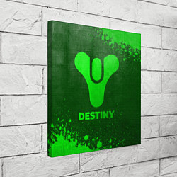 Холст квадратный Destiny - green gradient, цвет: 3D-принт — фото 2