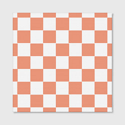 Холст квадратный Квадраты оранжевые, цвет: 3D-принт — фото 2