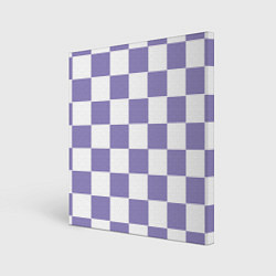 Холст квадратный Квадраты фиолетовые, цвет: 3D-принт