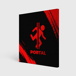 Картина квадратная Portal - red gradient