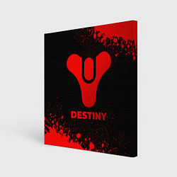 Картина квадратная Destiny - red gradient