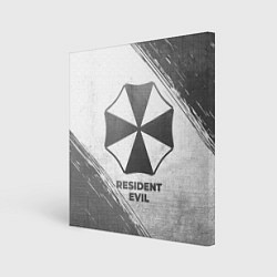 Холст квадратный Resident Evil - white gradient, цвет: 3D-принт