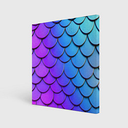 Картина квадратная Градиент на чешуе