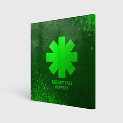 Холст квадратный Red Hot Chili Peppers - green gradient, цвет: 3D-принт