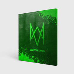 Картина квадратная Watch Dogs - green gradient