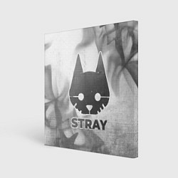 Картина квадратная Stray - white gradient