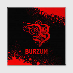 Холст квадратный Burzum - red gradient, цвет: 3D-принт — фото 2