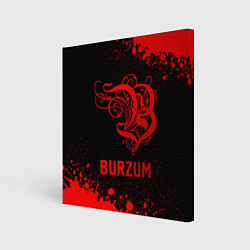 Картина квадратная Burzum - red gradient