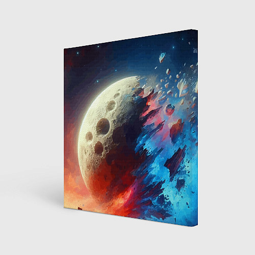 Картина квадратная Разрыв космического тела - нейроарт / 3D-принт – фото 1