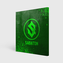 Картина квадратная Sabaton - green gradient