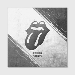 Холст квадратный Rolling Stones - white gradient, цвет: 3D-принт — фото 2