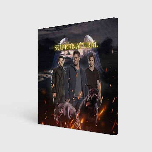 Картина квадратная Supernatural - true hunters / 3D-принт – фото 1