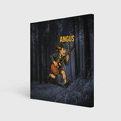 Холст квадратный Ангус ACDC, цвет: 3D-принт