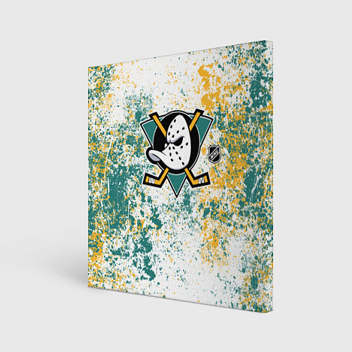 Картина квадратная Anaheim Ducks NHL white / 3D-принт – фото 1