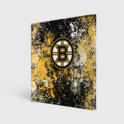 Картина квадратная Boston Bruins NHL black
