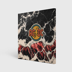 Картина квадратная ACDC ретро лого