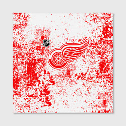 Холст квадратный Detroit Red Wings NHL white, цвет: 3D-принт — фото 2