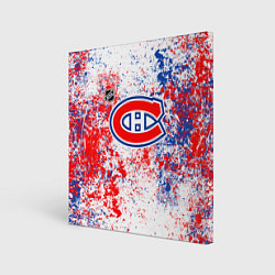 Холст квадратный Montreal Canadiens NHL white, цвет: 3D-принт
