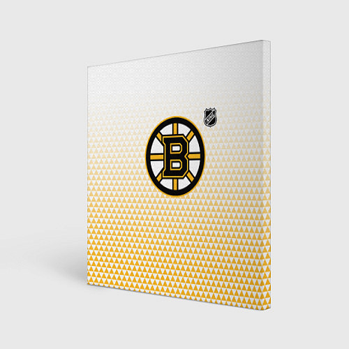 Картина квадратная Бостон Брюинз - светлый градиент / 3D-принт – фото 1