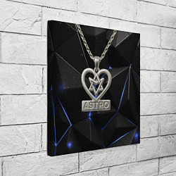 Холст квадратный Astro логотип с цепочкой, цвет: 3D-принт — фото 2