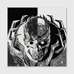 Холст квадратный Рыцарь череп берсерк, цвет: 3D-принт — фото 2