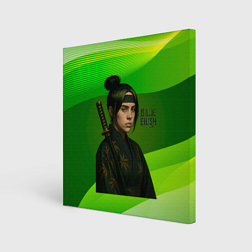 Картина квадратная Билли Айлиш в стиле ниндзи / 3D-принт – фото 1