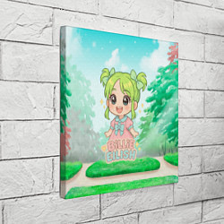 Холст квадратный Билли Айлиш девочка из аниме, цвет: 3D-принт — фото 2