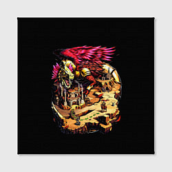 Холст квадратный Багровый Коатль фабрики - Герои Меча и Магии 3, цвет: 3D-принт — фото 2
