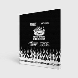 Холст квадратный Dead black - Bones, цвет: 3D-принт