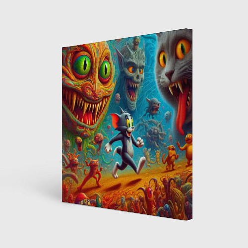 Картина квадратная Красочный сон Тома за минуту до пробуждения / 3D-принт – фото 1