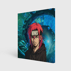 Холст квадратный Bones аниме, цвет: 3D-принт