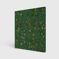 Холст квадратный Земли Крепости - Герои 3, цвет: 3D-принт