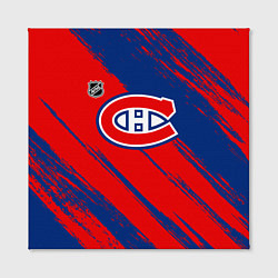 Холст квадратный Монреаль Канадиенс - брызги, цвет: 3D-принт — фото 2