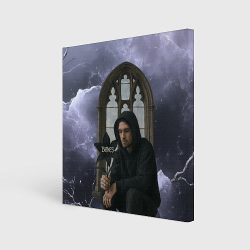 Картина квадратная Bones в стиле готики / 3D-принт – фото 1