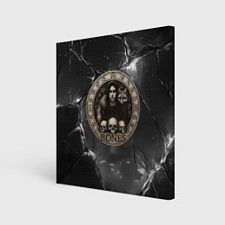 Картина квадратная Bones с лисой - готика