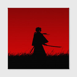 Холст квадратный Самурай в пути, цвет: 3D-принт — фото 2