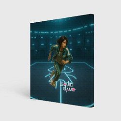 Картина квадратная Игра в кальмара - игрок 067 бежит