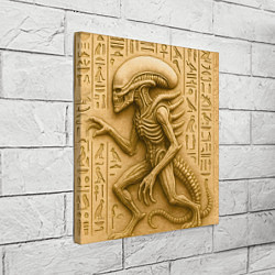 Холст квадратный Гробница с оттиском инопланетянина, цвет: 3D-принт — фото 2