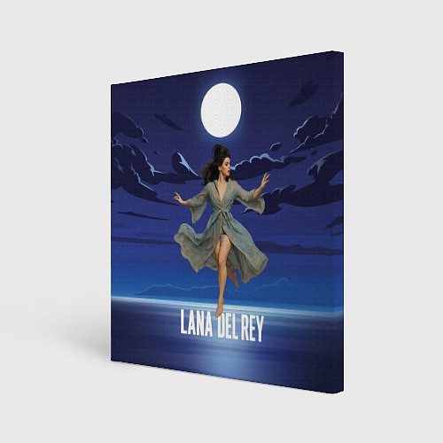 Картина квадратная Lana Del Rey танцует под луной / 3D-принт – фото 1